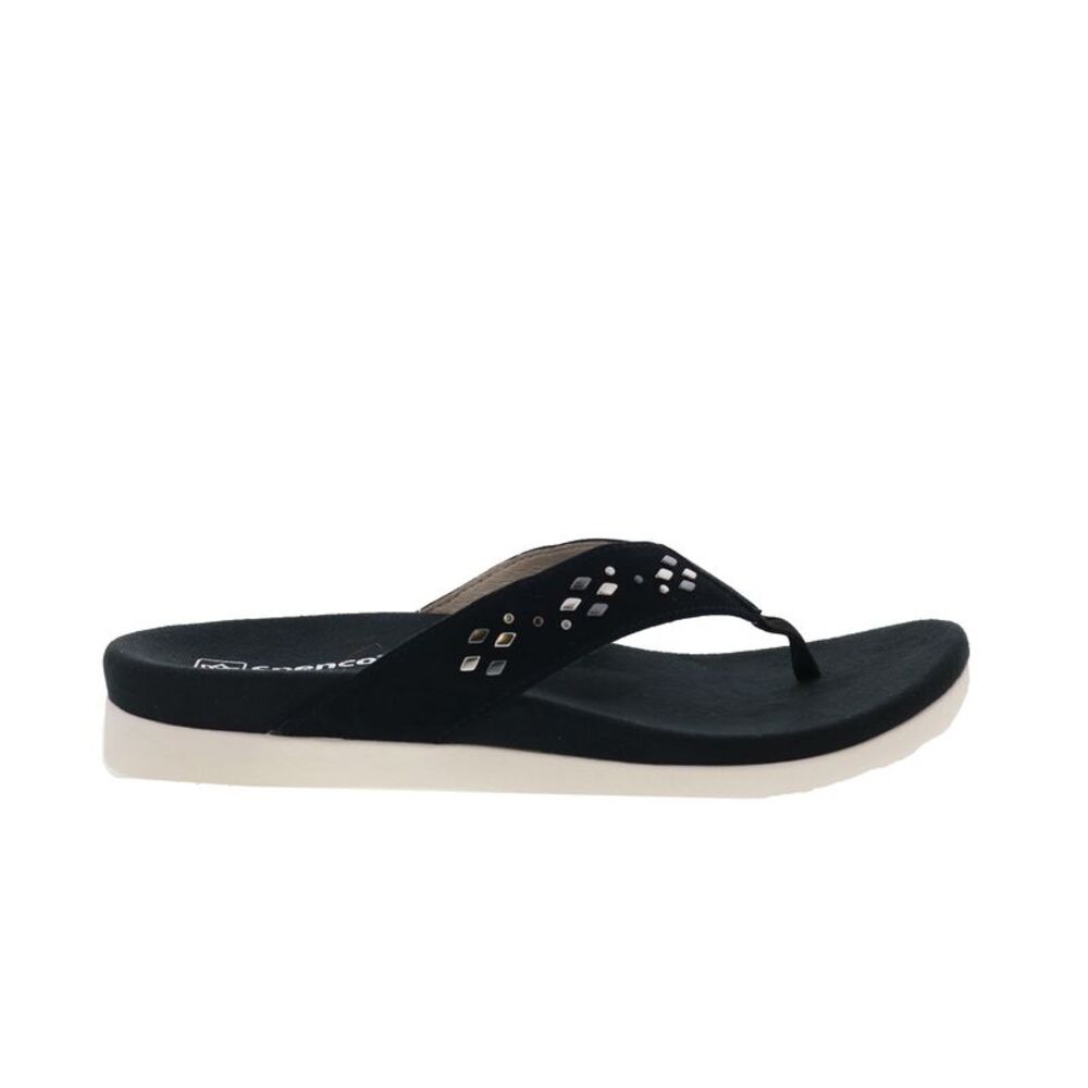 Spenco Womens Laguna Stud Black Shoes (NWT)